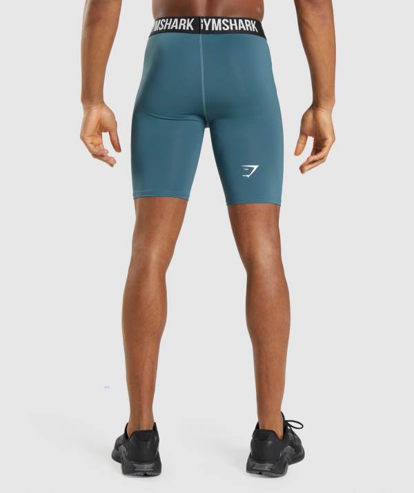 Panske Šortky Gymshark Element Baselayer Tyrkysové | IQ7026513